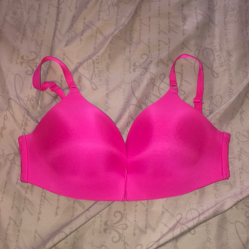 Pink bra